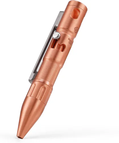 Miniatura 9 de MecArmy TPX10 Mini bolígrafo táctico de acción de perno de titanio con repuesto reemplazable, pequeño bolígrafo táctico EDC con cola giratoria