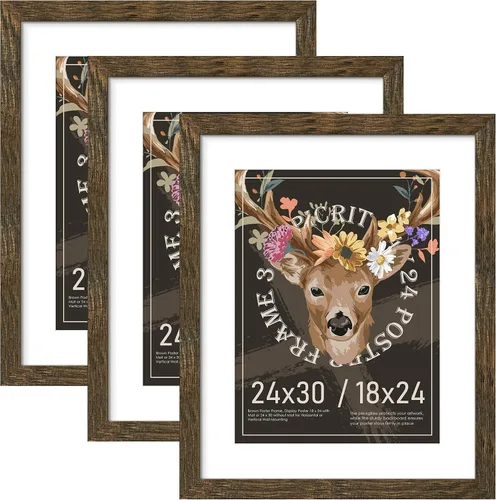Miniatura 76 de Picrit Paquete de 3 portarretratos de 20 x 20 pulgadas, póster de 16 x 16 pulgadas con paspartú o de 20 x 20 pulgadas sin paspartú para montaje