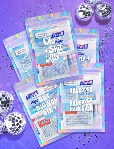 Miniatura 2 de HOUSE OF PARTY Kit de resaca 10 piezas Suministros de despedida de soltera para la última fiesta de discoteca Favores impresos en bolsas