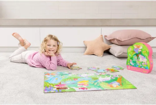 Miniatura 7 de Crocodile Creek Rompecabezas de Piso de 36 Piezas - Rompecabezas de Piso Divertidos para Niños de 3 a 5 Años - Caja con Forma Resistente para Amigos