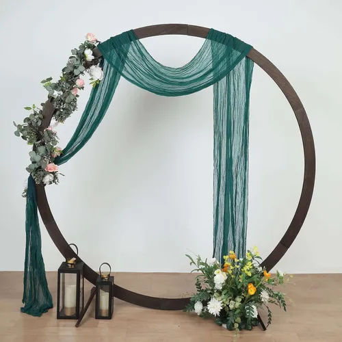Miniatura 55 de Efavormart - Camino de mesa de gasa verde salvia de 10 pies, tela de gasa de 120 pulgadas para bodas de jardín botánico, eventos de primavera