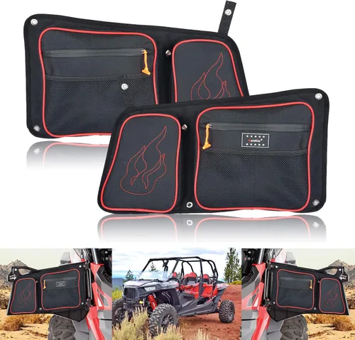 Goldfire Bolsas de equipo UTV, bolsa de almacenamiento trasera, organizadores de herramientas RZR 1000 XP, accesorios para pasajeros y conductores,