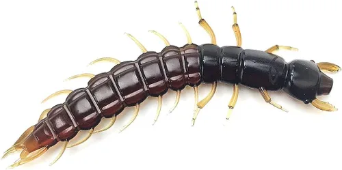 Miniatura 4 de Hellgrammite - Señuelo de pesca de plástico suave, cebo súper realista para lubina y trucha, 3.7 pulgadas, paquete de 8 Stone Cold