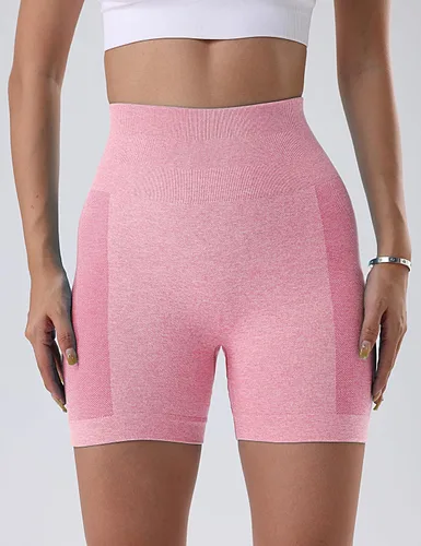 Miniatura 2 de OVESPORT Pantalones cortos de entrenamiento de 3 piezas para mujer, sin costuras, con levantamiento de glúteos, cintura alta, para yoga, gimnasio