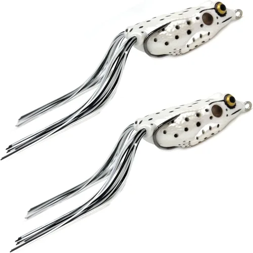 Miniatura 16 de Reaction Tackle Ranas de cuerpo hueco para pesca de lubina, señuelo ultra realista sin malas hierbas para lubina, cabeza de serpiente, lucio y más