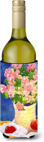 Miniatura 34 de Caroline's Treasures 6015LITERK Flower – Bird of Paradise Botella de vino Hugger Botella Enfriador de Frigorífico Hugger Funda Abrazadora Lavable a