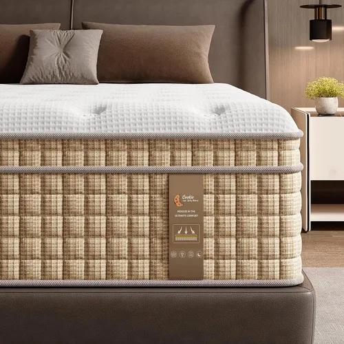 Miniatura 5 de BedStory Colchón de tamaño King, colchones híbridos firmes de 12 pulgadas en una caja con gel refrescante y resortes ensacables para aliviar