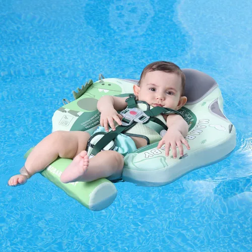 Miniatura 6 de Mambobaby Float Deluxe - Flotador de piscina para bebés: entrenador de natación seguro y cómodo para bebés y niños pequeños, diseño no inflable