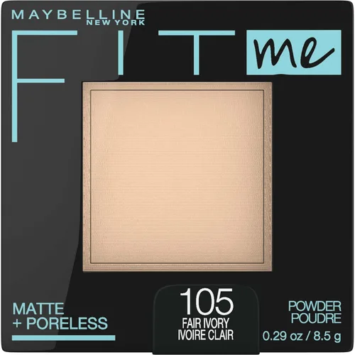 Miniatura 27 de Maybelline Fit Me Matte + Poreless - Maquillaje facial prensado en polvo, trufa, 1 unidad (paquete de 2)