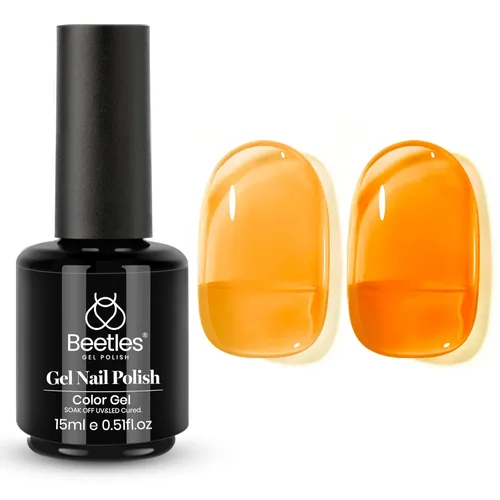 Miniatura 51 de Beetles - Esmalte de uñas de gel verde luminoso que brilla en la oscuridad, esmalte de uñas de gel que se absorbe con lámpara LED UV, arte de uñas