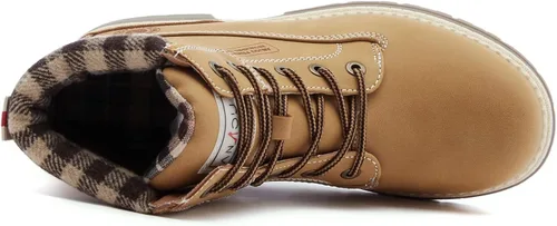 Miniatura 4 de ANJOUFEMME Botas de senderismo para mujer, impermeables, botas de tobillo para mujer, ligeras, para nieve, invierno, para senderismo y caminar