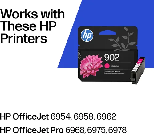 Miniatura 2 de HP Cartucho de tinta magenta 902 Funciona OfficeJet 6950, serie 6960, OfficeJet Pro 6960, serie 6970 Elegible para Instant Ink T6L90AN