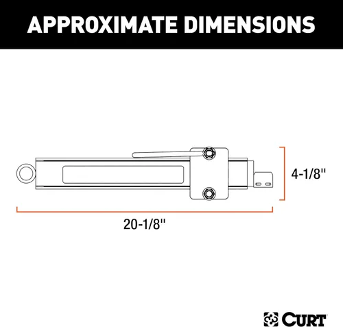 Miniatura 2 de CURT 17200 Kit de control de barra anti-balanceo para remolque