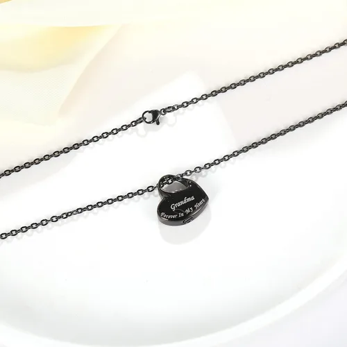 Miniatura 3 de Colgante conmemorativo impermeable para cenizas Joyería de urna de cremación con kit de relleno gratuito y caja de terciopelo, collar de recuerdo