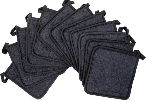Miniatura 3 de Arkwright Agarraderas para Ollas de Cocina - Juego de 12 Almohadillas Cuadradas Resistente al Calor, Almohadillas de Algodón Lavables de Grado