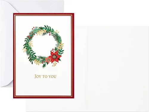 Miniatura 9 de Hallmark Surtido de tarjetas de Navidad en caja, iconos navideños (48 tarjetas con sobres) (1XPX5173)