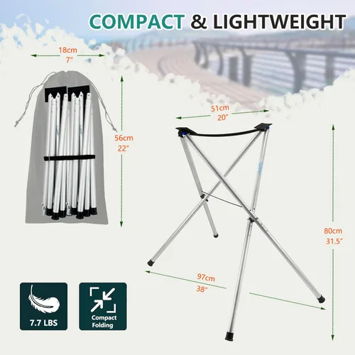 Miniatura 4 de Soporte para kayak, 31 pulgadas de alto, almacenamiento de kayak dividido para paddleboard, canoa, barco, garaje, interior y exterior, estante