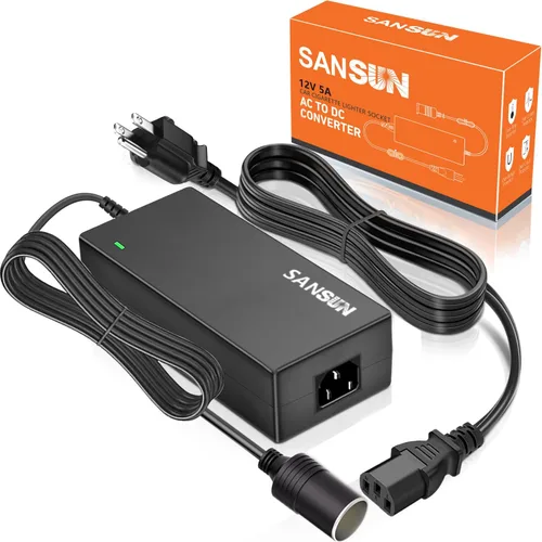 Miniatura 8 de Convertidor de CA a CC 2 A, enchufe para encendedor de cigarrillos de automóvil, transformador adaptador de fuente de 120 V a 12 V para bomba
