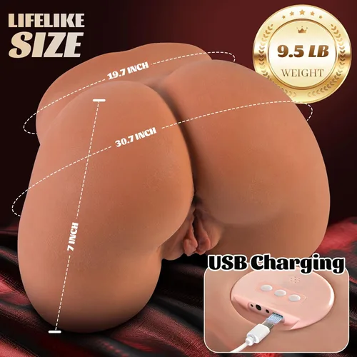 Miniatura 5 de Muñeca sexual 12 chupando y vibrando juguetes sexuales masculinos para hombres, 9.5 libras masturbador masculino automático coños de bolsillo, culo