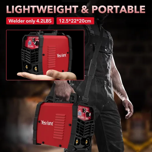 Miniatura 6 de Mini Soldador de Palo, Máquina de Soldadura Portátil de 200A con 20PCS Electrodos y Gafas de Soldadura, Soldador Pequeño de 110V con Inversor IGBT