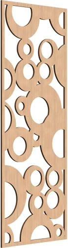 Miniatura 175 de Farwell Paneles de pared decorativos de madera con calado, 13 3/8 pulgadas de ancho x 34 3/8 pulgadas de alto x 1/4 de alto, roble rojo rojo