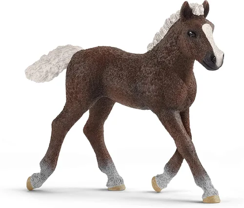 Schleich Farm World, juguetes de caballos para niñas y niños, figura de juguete de caballo bebé, potro de la selva negra, a partir de 3 años