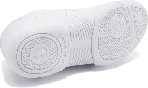 Miniatura 3 de BAXINIER Zapatillas de baile de animadoras blancas para jóvenes, tenis para caminar, transpirables, para competición