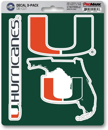 Miniatura 10 de FANMATS NCAA Unisex NCAA 3 Piece Decal Set