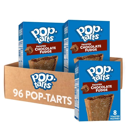 Miniatura 15 de Pop-Tarts - Tostadas, alimentos para el desayuno, bocadillos para niños, pan de plátano glaseado (96 Pop-Tarts)
