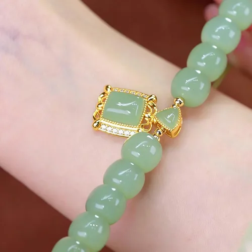 Miniatura 5 de Pulsera de la suerte para mujeres y hombres, juego de pulseras coloridas de cuentas de ágata retro, energía positiva, protección y buena fortuna
