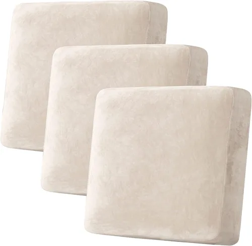 Miniatura 147 de H.VERSAILTEX Funda de cojín elástica de terciopelo para sofá, funda de cojín de felpa para cojines de silla, protector de muebles, cojín de asiento