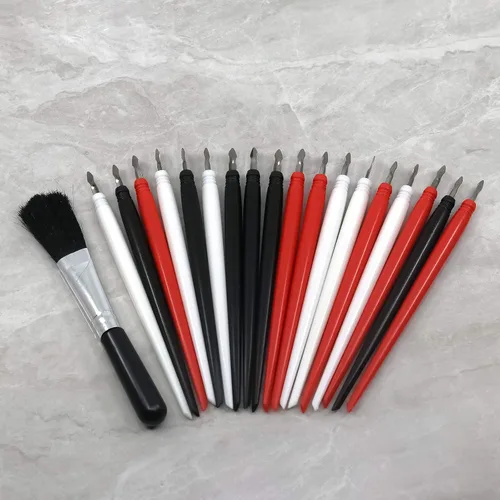 Miniatura 7 de 18 herramientas de arte para rascar, bolígrafo de color de dibujo para rascar, doble punta/lápiz para rascar, bolsa de herramientas para adultos