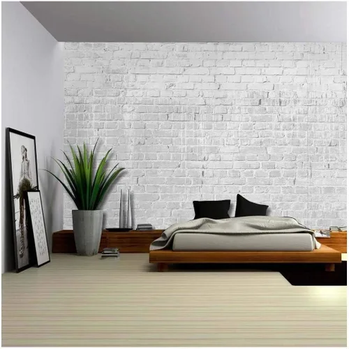 Miniatura 17 de wall26 - Paneles horizontales con patrón de ladrillo gris suave - Mural de pared, papel tapiz extraíble, decoración del hogar - 66x96 pulgadas