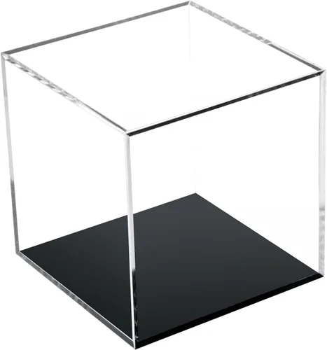Contenedores cuadrados de acrílico transparente con tapa, cajas de almacenamiento, figuras de acción para el hogar, juguetes organizadores,