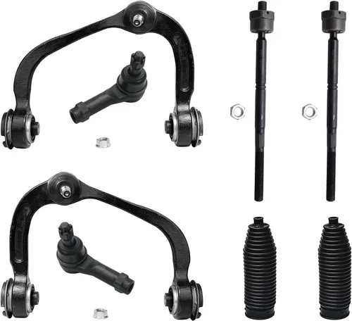 Miniatura 35 de Detroit Axle - Kit de brazos de control de extremo delantero de 8 piezas para Dodge Dakota 00-04, Durango 00-03, 4 brazos de control superior e