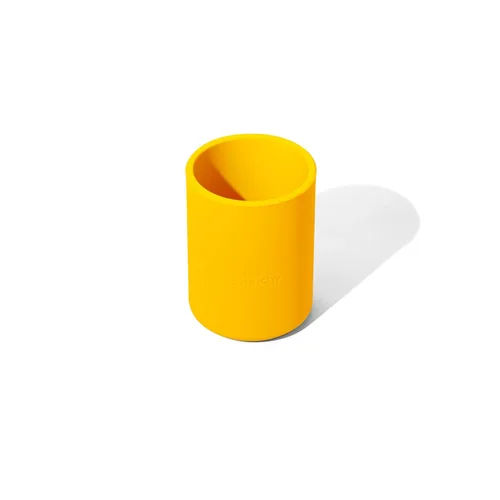 Miniatura 8 de Avanchy 6 onzas Mini pequeño vaso de silicona amarillo – taza para bebé, juego de platos para bebés, juego de platos para bebés, platos