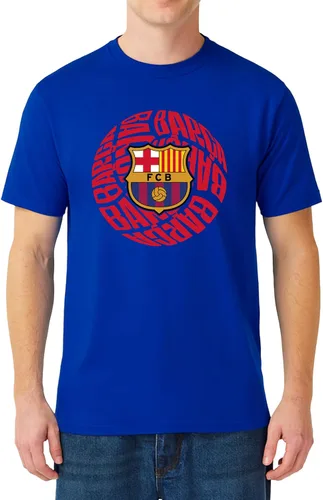 Miniatura 20 de Icon Sports Officially Licensed FC Barcelona Cotton T-Shirt - Unisex Adult azul