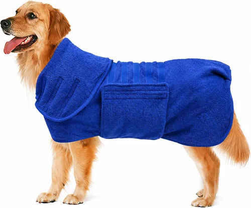 Miniatura 8 de Geyecete Abrigo de secado para perros – Toalla de baño para perros – Toalla de baño de microfibra de secado rápido súper absorbente para mascotas