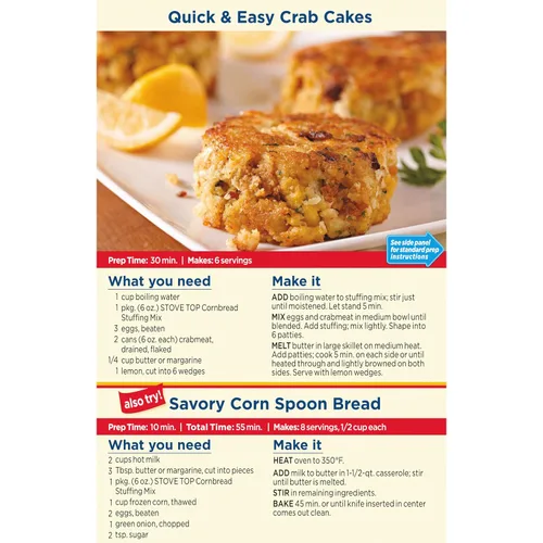 Miniatura 8 de Mezcla de relleno de pan de maíz Stove Top, caja de 6 oz