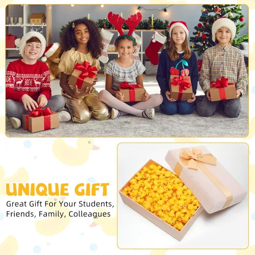 Miniatura 4 de Barydat 1200 piezas de patos mini de resina a granel, decoración diminuta para juegos de escondite, bromas en cruceros, fiestas de Navidad, jardín