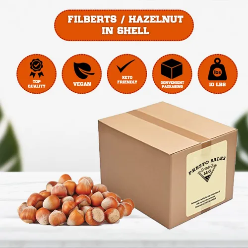 Miniatura 3 de Presto Sales Filberts Avellanas frescas del árbol crudas en cáscara, Oregon, Estados Unidos, divertido de romper – 160 oz (10 libras) Bolsa práctica