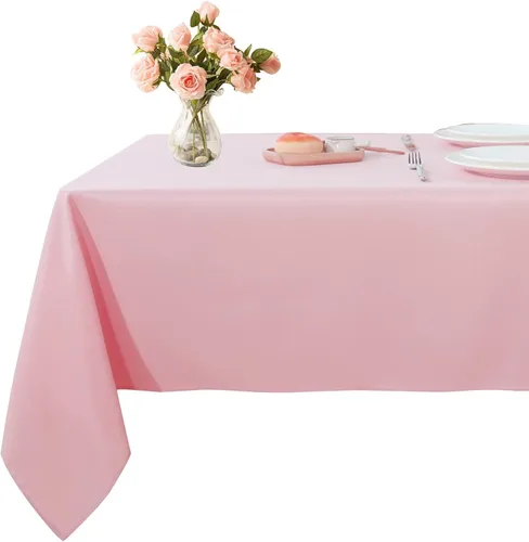 Miniatura 11 de Mantel rectangular – Mantel decorativo para banquetes, cocinas de fiesta, comedor, 400 hilos y 100% algodón centro y mantel de té, paquete de 5