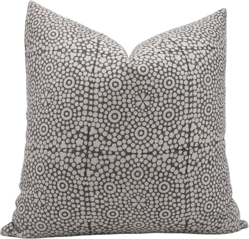 Funda de cojín de tela de lino gruesa con estampado floral de 14 x 14 pulgadas, funda de cojín decorativa para primavera, otoño, para sofá, silla,