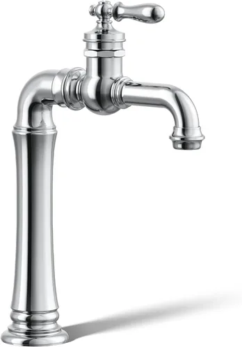 Kohler 72763-9M-CP Artifacts Gentleman's - Grifo para lavabo de baño con una sola manija, 1.2 gpm, cromo pulido