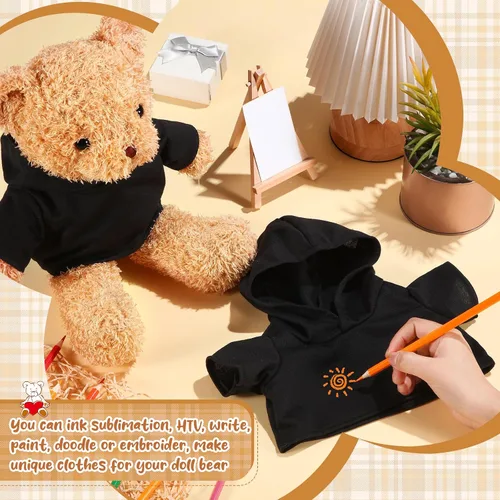 Miniatura 7 de 6 piezas de ropa de oso de peluche, camiseta de sublimación de oso de peluche, camisetas clásicas de oso de peluche, camisetas con capucha de 14 a