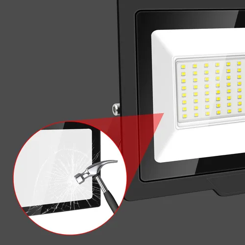 Miniatura 5 de Willpower Reflector LED con sensor de movimiento, luces de seguridad para exteriores de 10 W, 1000 lúmenes, lámpara exterior de 4000 K, luz blanca