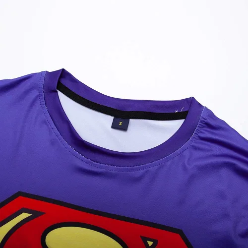 Miniatura 4 de Camiseta de compresión de manga corta para hombre, estilo casual y deportivo