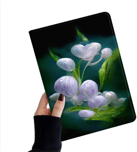 Miniatura 33 de kaidisen Funda de flores compatible con iPad de 9.7 pulgadas, 6ª y 5ª generación, iPad Air/Air 2, diseño de flores, ilustración floral con soporte