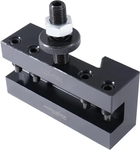 Miniatura 4 de Accusize Industrial Tools - Soporte CXA para torneado y rectificado, para herramientas de torneado de 1 pulgada, portaherramienta de cambio rápido