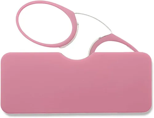 Miniatura 12 de Mini anteojos de lectura sin brazos para hombres y mujeres, delgados con clip en la nariz, con estuche portátil pequeño